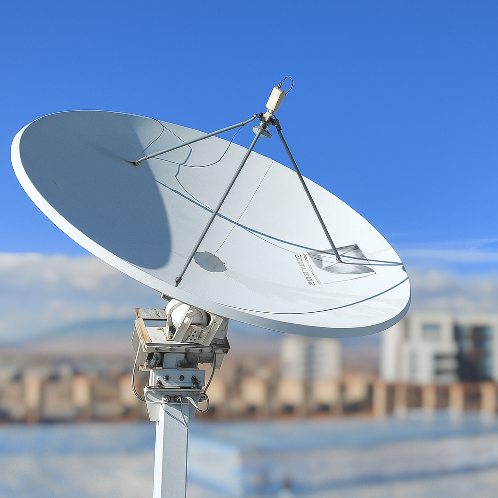 High-gain satellite tracking antenna